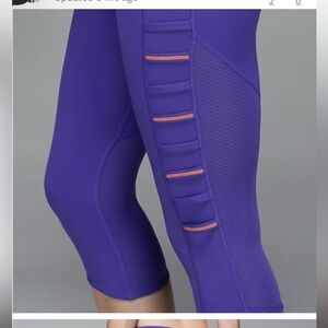 Lululemon Purple and Peach Women's Athletic Leggings